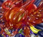  artist_request captain_falcon f-zero falcon_punch fire gloves helmet kirby kirby_(series) lucas male punch super_smash_bros. 