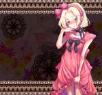  axis_powers_hetalia blonde_hair collar crossdressing dress frills green_eyes hand headband male poland_(hetalia) short_hair skirt_lift smirk trap 