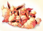  blue_eyes brown_eyes closed_eyes flareon fur growlithe kuo no_humans odd_one_out pokemon pokemon_(creature) 