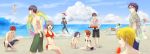  5girls 6+boys ayabe_reito beach bikini black_hair blonde_hair brown_hair dress food fruit halnagui hanabusa_miyabi hayasaka_(oresama_teacher) houjou_wakana innertube kousaka_shuntarou kurosaki_mafuyu long_hair momochi_runa multiple_boys multiple_girls nonoguchi_kanon ocean okegawa_kyoutarou oresama_teacher parasol purple_hair redhead saeki_takaomi shibuya_aki short_hair side-tie_bikini surfboard surfing swimsuit umbrella watermelon yui_shinobu yukioka_komari 