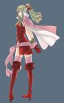  1girl cape chiki fire_emblem fire_emblem:_kakusei garter_belt gloves kozaki_yuusuke official_art pointy_ears ponytail thigh-highs 