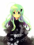  1girl green_eyes green_hair long_hair looking_at_viewer original smile solo tachitsu_teto 