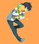  2boys blue_hair closed_eyes higashi_eria hinata_fuyuki hug keroro keroro_gunsou multiple_boys short_hair 