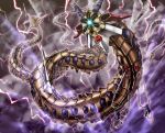  duel_monster emudoru flying lightning machine meklord_astro_dragon_asterisk no_humans yuu-gi-ou 