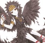  character_request dodomeiro green_eyes simple_background solo white_background wings yuu-gi-ou 