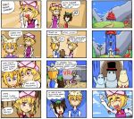  4koma chen comic finnish hat moomins multiple_girls setz touhou yakumo_ran yakumo_yukari 