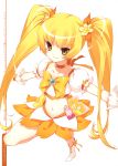  1girl absurdres blonde_hair cure_sunshine foreshortening heartcatch_precure! highres magical_girl myoudouin_itsuki precure shirahane_nao tagme twintails yellow_eyes 