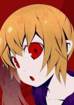  :o bakemonogatari blonde_hair collarbone face kouji_(campus_life) monogatari_(series) oshino_shinobu pointy_ears red_eyes short_hair 