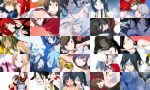  blue_eyes blue_hair brown_hair character_request collage isone_kotoha kurumaki_zakuro multiple_girls nanami_ao red_eyes shinatsuhiko_yae yarizakura_hime yasuda_suzuhito yozakura_quartet 