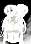  alternate_hair_length alternate_hairstyle caffein dual_persona long_hair short_hair vocaloid white_hair yowane_haku 