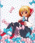  candy jagabutter mouth_hold rumia smile solo touhou 