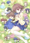  absurdres bear botan cat chibi clannad dango_daikazoku everyone fujibayashi_kyou fujibayashi_ryou furukawa_akio furukawa_nagisa furukawa_sanae garbage_doll highres hiiragi_kappei ibuki_fuuko ibuki_kouko ichinose_kotomi koumura_toshio mana_(10221125) miyazawa_yukine okazaki_naoyuki okazaki_tomoya okazaki_ushio sagara_misae sakagami_tomoyo school_uniform sunohara_mei sunohara_youhei time_paradox yoshino_yuusuke 