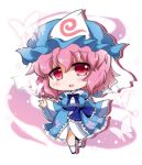  1girl blush butterfly hat japanese_clothes noai_nioshi pink_eyes pink_hair saigyouji_yuyuko short_hair solo touhou triangular_headpiece 