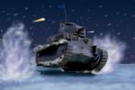  battle cannon caterpillar_tracks d98 emblem girls_und_panzer gun machine_gun military military_vehicle signature snow tank type_89_i-gou vehicle weapon 