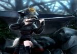  alternate_costume armor chipika gun inubashiri_momiji musket rain rifle samurai samurai_armor tail touhou weapon wolf_tail 