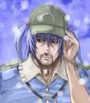  1boy blue_eyes blue_hair genderswap hair_bobbles hair_ornament hat kawashiro_nitori male mitsuki_yuuya solo touhou 