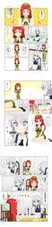  china_dress chinadress chinese_clothes comic gulpin highres hong_meiling izayoi_sakuya kimineri maid playstation_portable pokemon red_hair redhead silver_hair touhou translated translation_request 