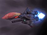  arrowhead_(r-type) flying jason_robinson no_humans r-type science_fiction solo space space_craft starfighter 