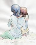  2girls akiyama_mio hirasawa_yui hug k-on! multiple_girls neck_kiss samuroku yuri 