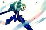  3d azuma_(farusiong) copyright_name glowing highres holding holding_sword holding_weapon jinki mecha moribito-02 no_humans open_hand robot science_fiction solo sword weapon white_background 