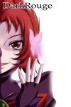  1girl butterfly cure_rouge fingerless_gloves gloves highres nishi_koutarou open_mouth precure red_eyes redhead short_hair smile solo yes!_precure_5 