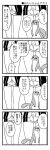  comic legs monochrome multiple_girls nanashiro_gorou school_uniform translation_request uso-kun vividred_operation 
