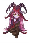  1girl aa2233a crossed_legs hat league_of_legends looking_at_viewer lulu_(league_of_legends) pantyhose pointy_ears purple_skin redhead sitting solo yellow_eyes 