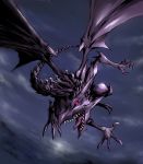  dragon duel_monster flying highres nakatomo108 no_humans red_eyes_black_dragon sharp_teeth yuu-gi-ou 
