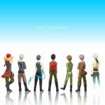  6+boys ace_combat ace_combat_04 ace_combat_2 ace_combat_3 ace_combat_5 ace_combat_x ace_combat_x2 ace_combat_zero antares_1 arms_behind_back arms_behind_head artist_request black_hair blaze bomber_jacket boots braid brown_hair cipher_(ace_combat) crossed_arms emblem grey_hair gryphus_1 hand_on_hip looking_away military military_uniform mobius_1 multiple_boys nemo_(ace_combat) redhead reflective_floor ribbon scarface_one silver_hair sleeveless sleeveless_shirt standing title_drop uniform 