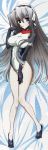  1girl absurdres artist_request blue_eyes bodysuit breasts dakimakura highres horizon_ariadust huge_filesize kyoukai_senjou_no_horizon legs scan silver_hair 