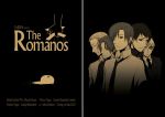  2012 5boys axis_powers_hetalia english formal germany_(hetalia) hime_1999 multiple_boys necktie northern_italy_(hetalia) parody poster sepia southern_italy_(hetalia) spain_(hetalia) suit the_sopranos tomato united_kingdom_(hetalia) 